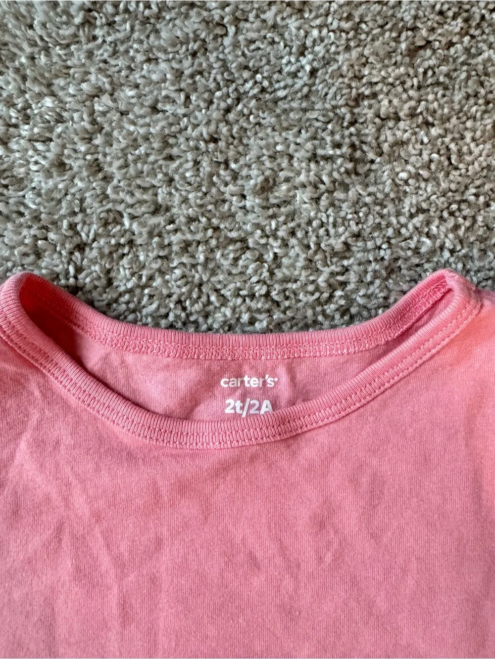 Carter’s Toddler Girl Outfit Bundle Size 2T Pink Tulle Top Tuttu Denim Shorts